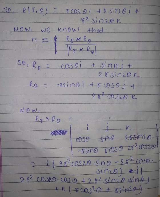 So R10o = r cos oi trsinost r2 sin rok NOW, we know that Rp X Ro Rex Rol cosoi t sinost 28 sinzok Ro arsino i trcosoja 282001