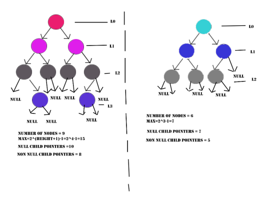 - L2 NULL V III a NULLV NU NULL NULL NULL NULL NULL L3 Ky JV NUMBER OF NODES = 6 MAX=243-1=7 NULL NULL NULL NULL CHILD POINTE