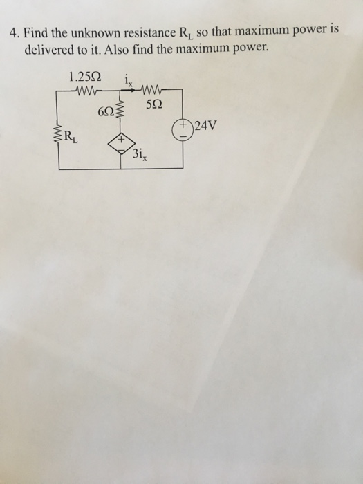 4. Find the unknown resistance R, so that maximum power is delivered to it. Also find the maximum power. 1.2592 i, 1 60 512 2