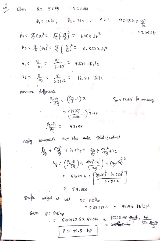 so -3.75 Ft Caven as 5cf6 Sabiss O Dia luin, P2= ain, Ral na usimaus ALT 800,7= F = 1,069 ft? Arzt (outs FC B)= 0. 262 2. ft?