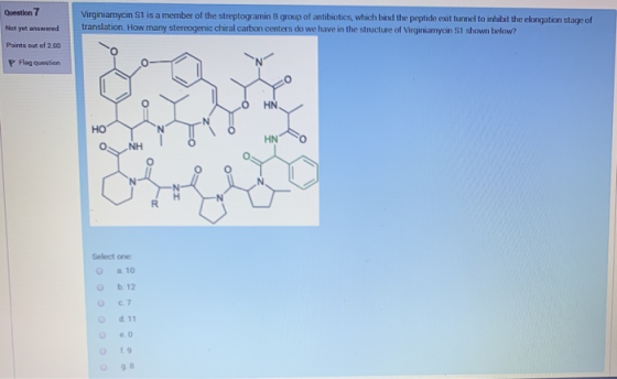 Oration 7 Virginiamycin St is a member of the streptogramin B group of antibioties, which bind the peptide exit tunnel to inh