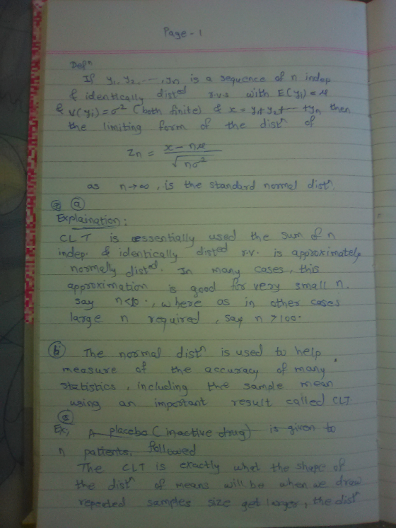Pase -t Del identically distest--. Ius. with. ECyi) the limithing Porof the dist ef as n is the standbrd nemel dist 団--@ Expl