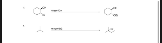 OH r. Он reagent(s) Br OEt S. reagent(s) Br