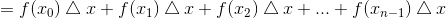 = f(το) Δα+ f(αι)Δz + f(x2)ΔΣ + ... + f(n-1)Δε