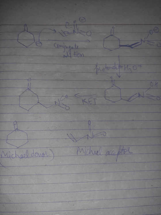 Conjugate adftion pretention that KO KET Michael donor) Micheal acceptor