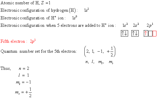 Atomic number of H, Z =1 Electronic configuration of hydrogen (H): 1s! Electronic configuration of H* ion: 15° Electronic con