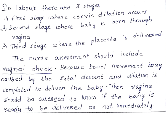 In labour there are 3 stages cs first stage where cervic dilation occurs & Second stage where baby is born through 1 vagina