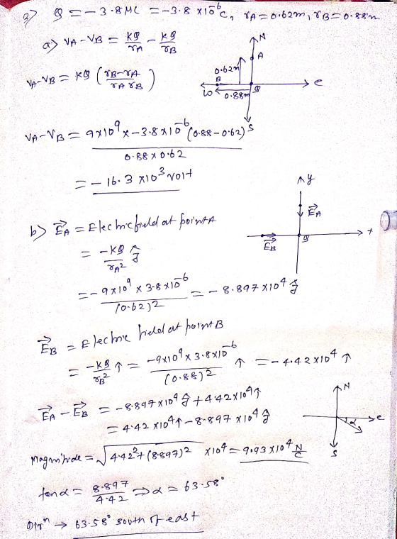 37 99 =-3-8MC =-3-8 x16°c, *A=0:620,1850.pem kW a) VA-VB - k OB VA VB = = KG (8B-VA NAVB giorno fe 0.88 m VA-VB = 93909x-3-86