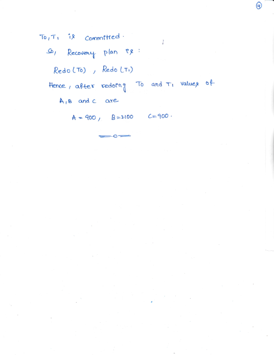 Committe , Receveut plan r3 Hence , apter redotn To and T valuey of A,e and care A-900 , B>2100 c 900