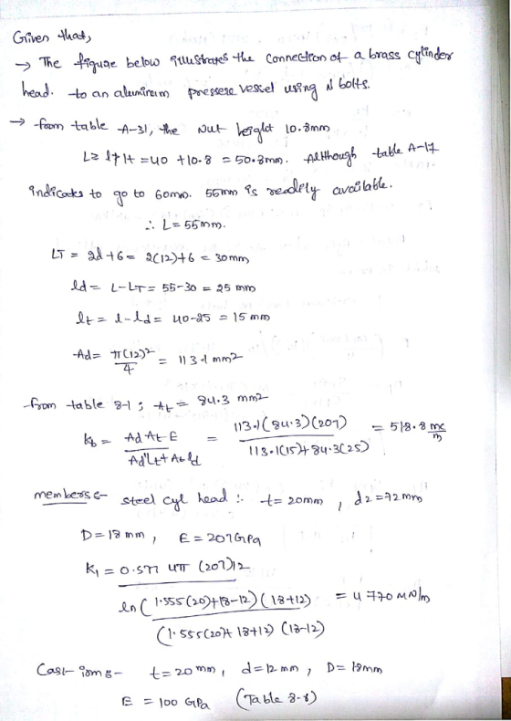 Give at, heand Pssesa vetel un bots. -to an aluxie -table -A-31 →-form aosabe. -. L=55nm 518.8 m memles&stee ct t= 20mm Ta ble 3-)