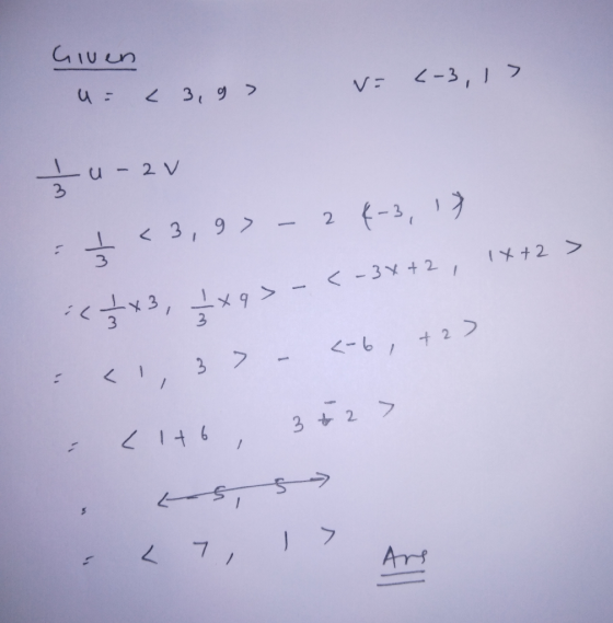 Given 4 : 3 - 7 ( ا -7 2 3 9 ) u - 2v 3,9» -2 (-31) - 2 + ( 2 + 3 - > - < و ا 2 (2+ , ما -> - < ا> - 14، 24 2 , , / /7 / ا A