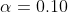 = 0.10)