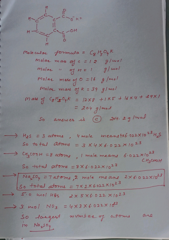 okt H -OH uo H Molecular g/mol g/mol 17 H = 1 formula = Cq Hs Oy k molas mass of c = 12 molas Molas mass 0 = 16 g/mol molas m