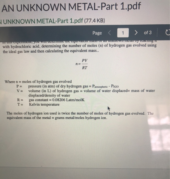 AN UNKNOWN METAL-Part 1.pdf JUNKNOWN METAL-Part 1.pdf (77.4 KB) Page < 1 > of 3 u τω υλμυιυιι, να νιυιυιυιυ ειναι πολυ ακινησ