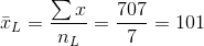 Σ.r nL 707 7 = 101 =