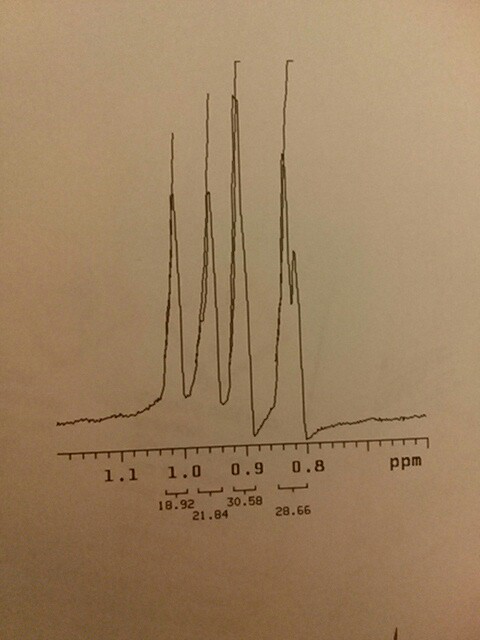 1.1 1.0 0.9 0.8 ppm 18.92 30.58 21.84 28.66