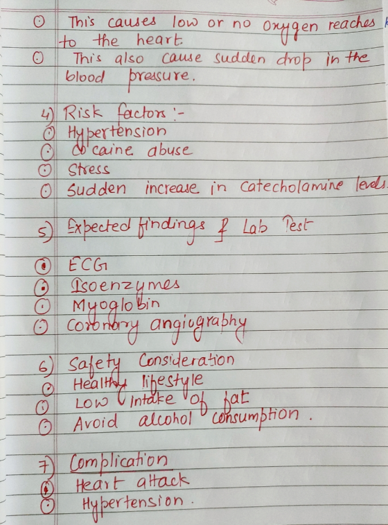 or no Onygen reaches This causes low to the heart This also cause blood pressure O sudden drop in the 4 Risk factors - Ở Hube