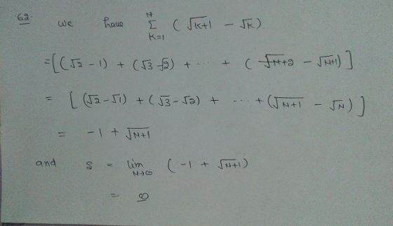 62 we have į (Jkt – JF) KA ={(52-1) + (53 f2) + + ( Fita - JNH1)] = [ (52-51) + (53-52) + ... + (JNAI – JN.)] = -1 + JNH and
