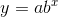 y = ab