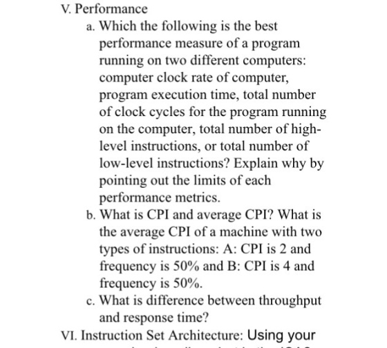 Which the following is the best performance measur