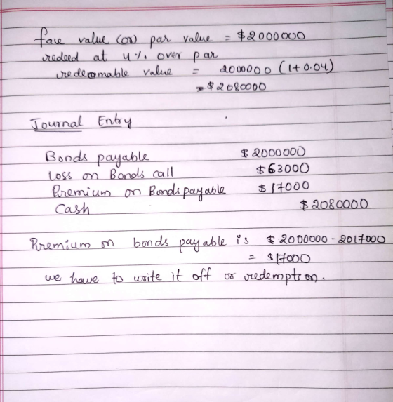 fae value (o redard at u over p ar re demmahleValue $9000 O0O Value par ao00000 (t 004) 08c000 Tournal Enty 2000000 $63000 Bo