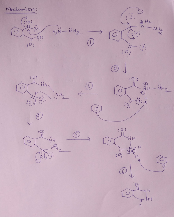 Mechamism : H2 HN-NH2 J :O NH NH NH (4 N/H NH 14 NH INH O
