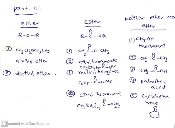 part-ci Neither ether tha Ether Ester ster R-o-R 1 O cly CHLOCH, CH2 diethul ether © diethul etter, R &or O ch &o-city © ethu