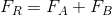 F_{R}=F_{A}+F_{B}