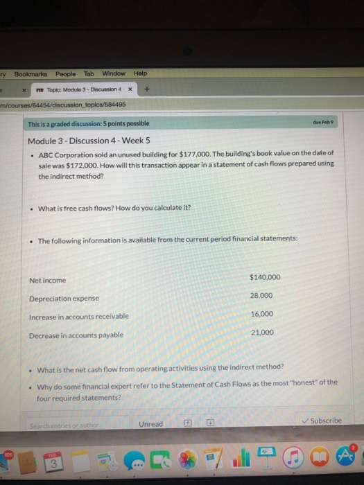 Help ry 3 Bookmarks People Tab Window x Topic: Module 3 - Discussion 4 X + m/courses/54454/discussion_topic/584495 This is a