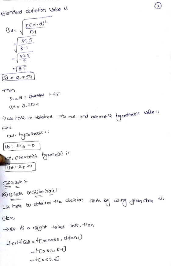 Standard deviation Valce is Tecd-a)² Sda v n 59.5 -18.5 C = 2.9154 Then 1.15 91 do 154 (sd - 2.0154 z we have to obtained the