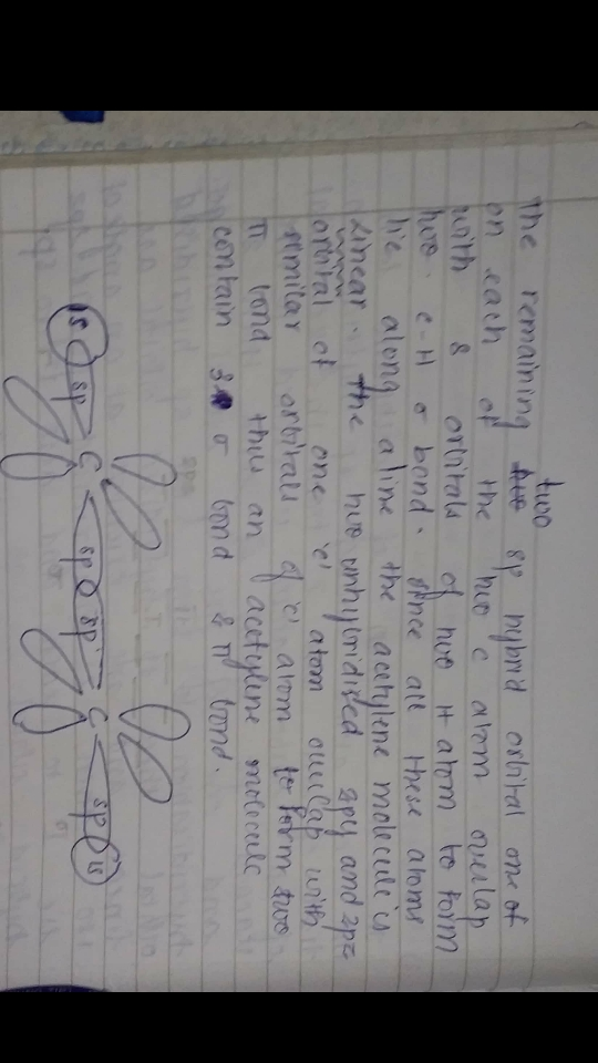 The remaining to 8 hybred orbital one of On ach che hoc ac m ulla with 8 orlitals of noo it alom to form hoo. c H o bond sinc
