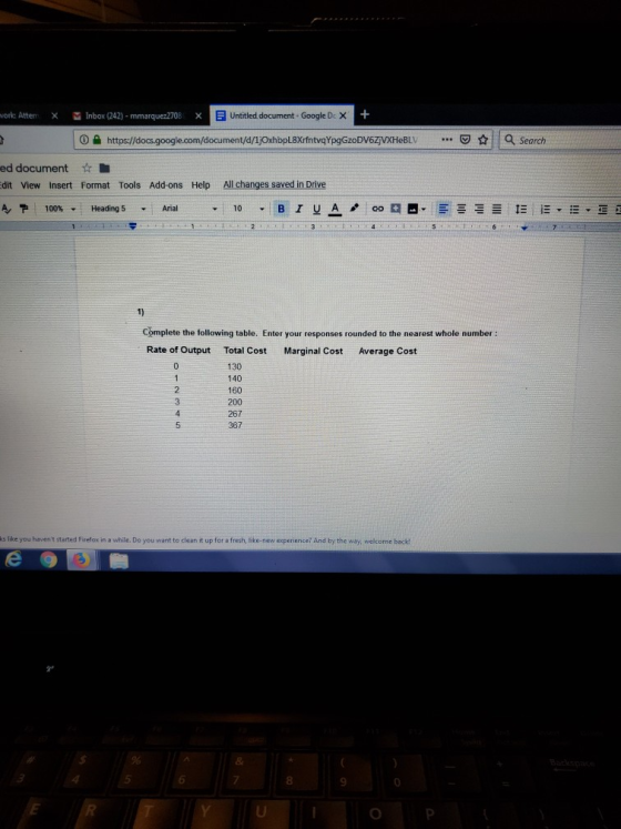 work: Attem * Inbox (242) - mmarquez2708 X Untitled document - Google D. X + O A https://docs.google.com/document/d/1jOxhbpL8