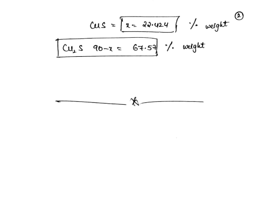 cus= (x= 22.424 } to weight & Icus 90-1= 67.57 % weight - to- -