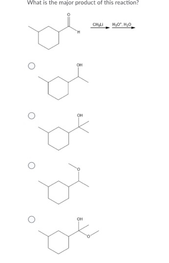 What is the major product of this reaction? CHI НО, НО он ОН ОН