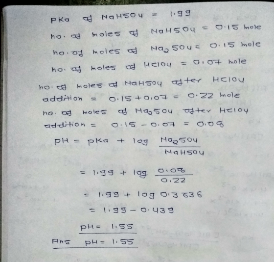 NaH50 y P Ka O15 mole NaHSOu moles ho d OI5 hole -hOSCDN OIOt holes hole HCIO4 holes od ho. HCIOu moles dNaHsoy ter hod ON2 m