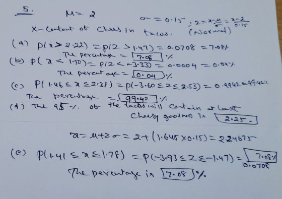 cils (Nord) 5. x-content of ches in taws. (9) pla> 2.22) a =p121.47) = 0.0708 = 70%) the percentage - [7.08 % (b) pla < 10)-