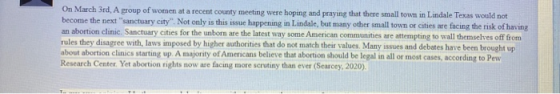 On March 3rd, A group of women at a recent county meeting were hoping and praying that there small town in Lindale Texas woul