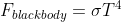 Fblackbody -σ