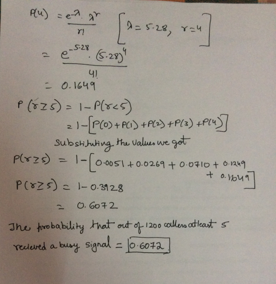 Plu) = ? ar [a= 5.28, 824 S-28 r - u S-28 a & S. 28 (5.2879 4) - 0.1649 plozs) - 1-Plocs) 21-[P(0) + PCI) +P(2) +P(3) +P14] s