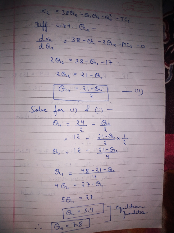 K2 = 380-Q, Or- - TC2 Diff. w.rit. - daa - 38 - - 2012 - MC₂ - 0 daz I wil 20 = 38-O - 172 2 Ore = 21-2 1 O = 21-0. = 2 Solve