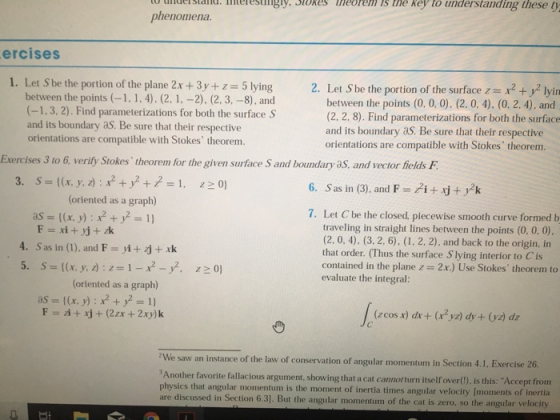 to udestyoRe phenomena ren is the Key to understanding these ty ercises 1. Let S be the portion of the plane 2x + 3y+ z Let S