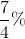 \frac{7}{4}\%