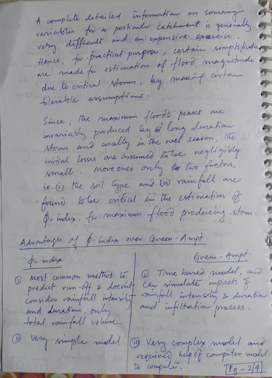 A complete detailed information on somang variables for a pesticuler catchment is generally very relaz diff difficult and an