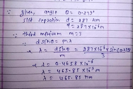 given, angle 0.2798 slit sepsation da 287 um da 289 xloom third inplinam ma3 d si hoa mà da dsino a 287815bxsincans) 3 of da
