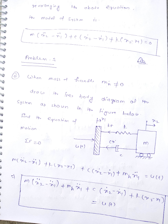 gearranging the above equation, the model of syskm is mcm2 - niste (siz-ni) tk(2224) = 0 LLLL2-2229 999?? ppp Problem. When m