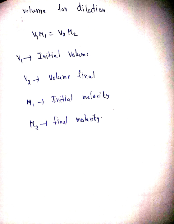 volume tov dilution VilcimL mslavi ty