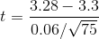 3.28 – 3.3 0.06/ 75