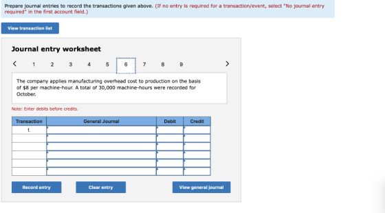 Prepare journal entries to record the transactions given above. (If no entry is required for a transaction/event, select No