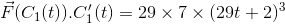 FC (t)).C (t) = 29 x 7 x (29+ + 2)3