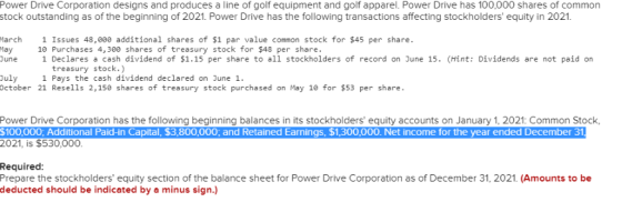 Power Drive Corporation designs and produces a line of golf equipment and golf apparel. Power Drive has 100,000 shares of com
